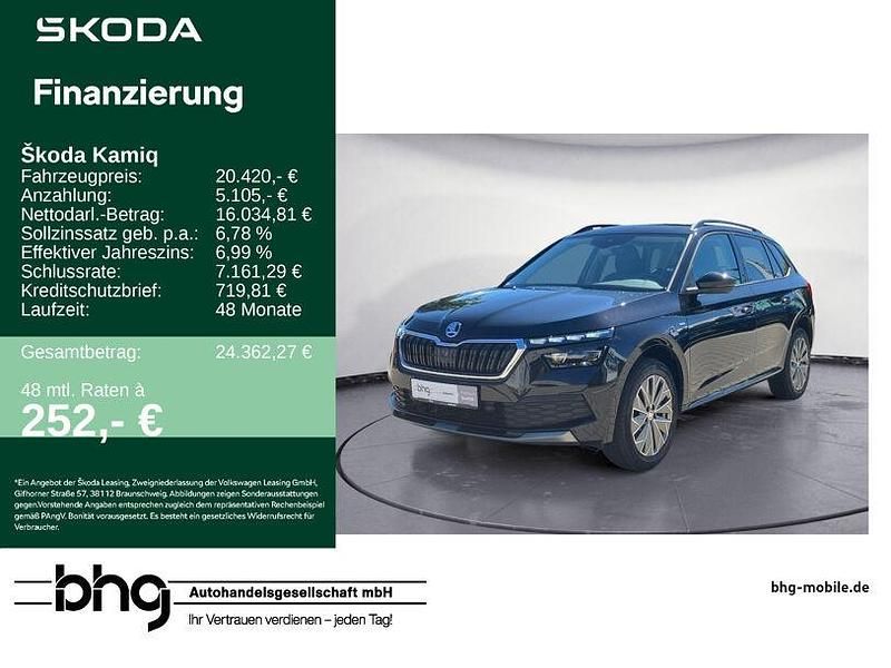 Schwarz Gebraucht 2021 Skoda Kamiq Clever SUV | 20.420 € (Guter Preis) - Bild 1/4