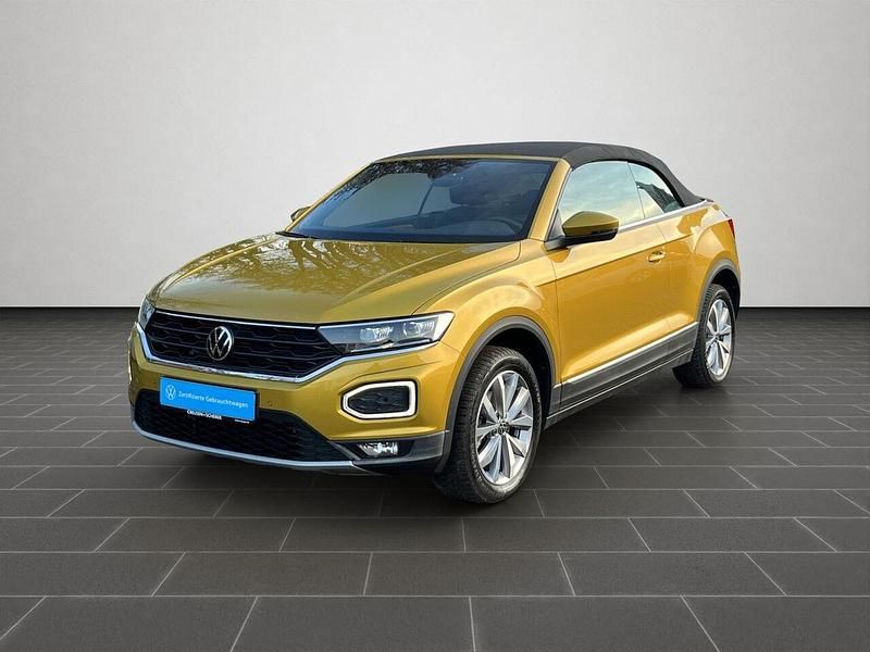 Kurkumagelb metallic schwarz (metallic) Gebraucht 2021 VW T-Roc SUV | 20.900 € (Fairer Preis) - Bild 1/4