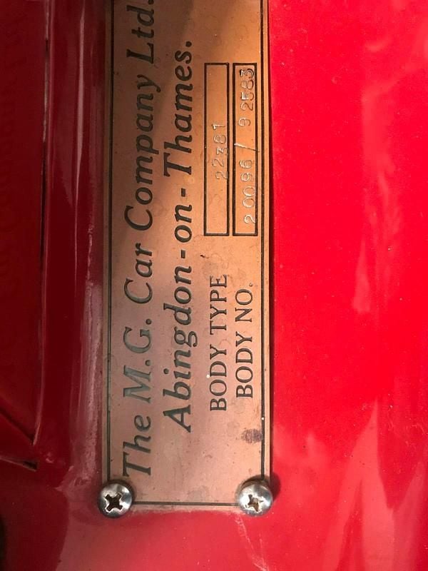 Occasion MG TD 57 ch (41 kW) 1952 Rouge Cabriolet