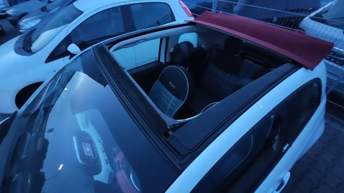 Gebraucht Fiat 500 Lounge 69 PS (50 kW) 2016 Weiß Cabrio
