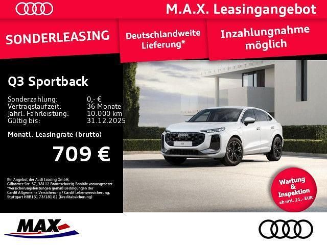 Weiß Neu 2025 Audi Q3 Sportback S-Line SUV | 52.980 € (Superpreis) - Bild 1/3