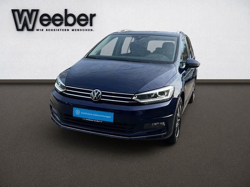 Gebraucht VW Touran Highline 150 PS (110 kW) 2022 Blau Van / Kleinbus
