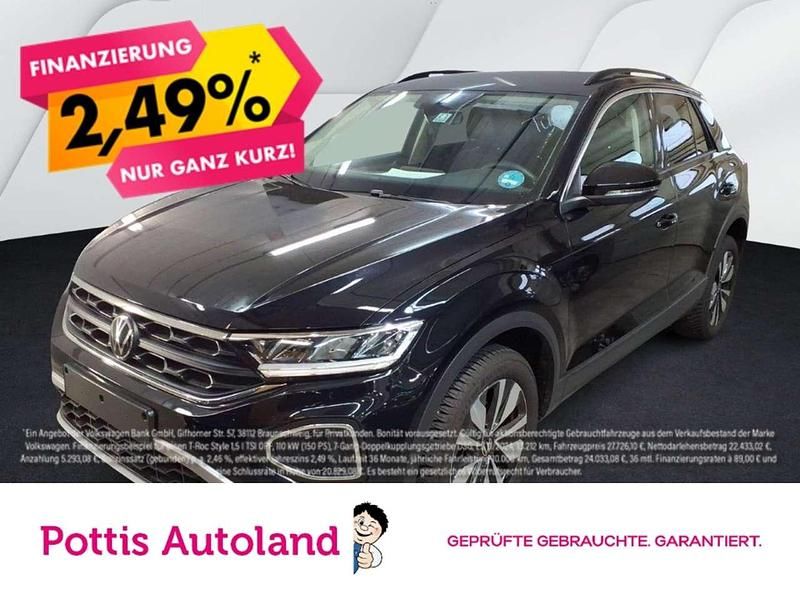 Schwarz Gebraucht 2025 VW T-Roc Goal SUV | 23.789 € (Superpreis) - Bild 1/3