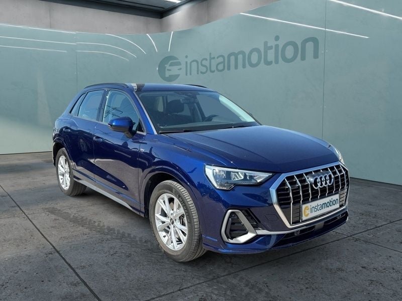 Blau Gebraucht 2021 Audi Q3 S-Line SUV | 33.540 € (Superpreis) - Bild 1/3