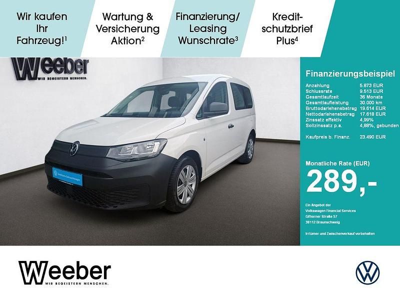 Candyweiß Gebraucht 2022 VW Caddy Basis Van / Kleinbus | 23.490 € (Guter Preis) - Bild 1/4