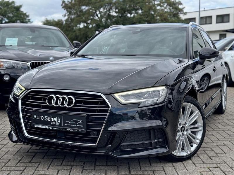 Schwarz Gebraucht 2017 Audi A3 Sportback S-Line Limousine | 21.950 € (Teuer) - Bild 1/4