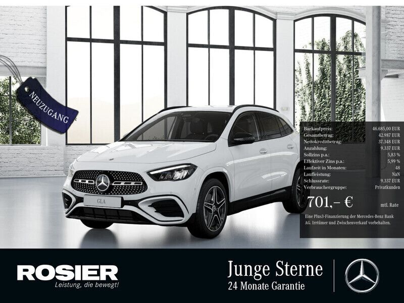 Weiß Gebraucht 2024 Mercedes GLA250 Advanced Plus SUV | 46.685 € (Etwas zu teuer) - Bild 1/4