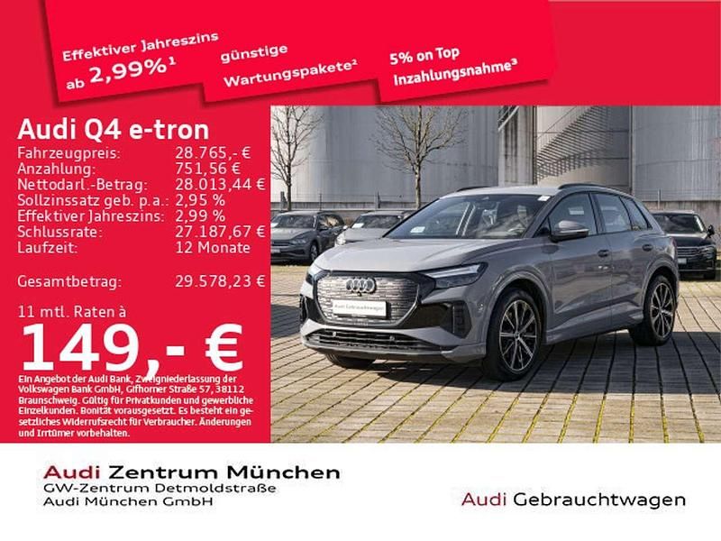 Gebraucht Audi Q4 e-tron Advanced 219 kW (299 PS) 2022 Kieselgrau SUV