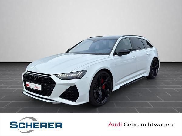 Weiß (gletscherweiß metallic) Gebraucht 2024 Audi RS6 Performance Kombi | 126.901 € (Superpreis) - Bild 1/4