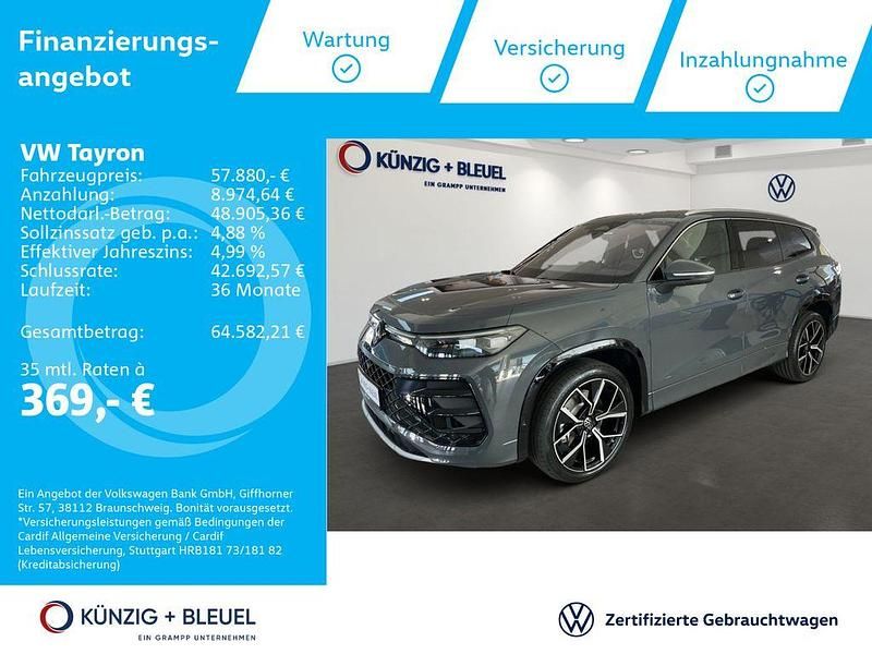 Delfingrau metallic Gebraucht 2025 VW Tayron R-line SUV | 57.880 € (Fairer Preis) - Bild 1/4