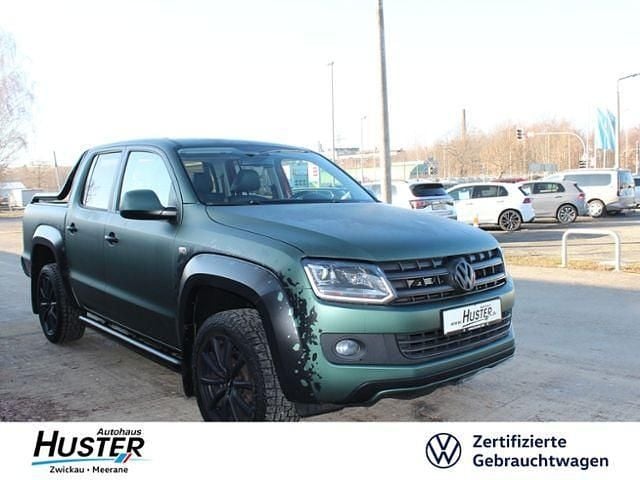 Grün (mattgrün (foliert) 7158) (metallic) Gebraucht 2015 VW Amarok Canyon Abholung | 20.900 € (Fairer Preis) - Bild 1/4
