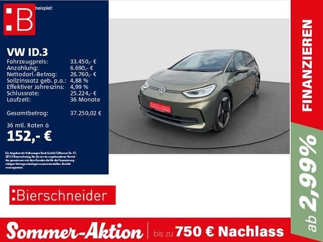 Gruen Gebraucht 2023 VW ID.3 Pro Kleinwagen | 33.450 € (Fairer Preis) - Bild 1/3
