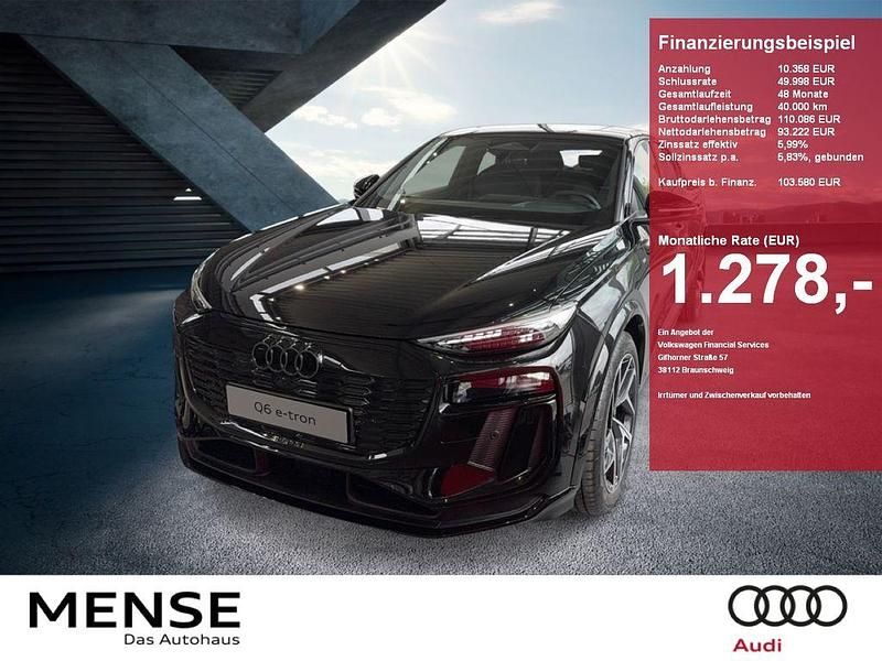 Schwarz Gebraucht 2025 Audi Q6 Sportback e-tron Sport SUV | 103.580 € - Bild 1/4