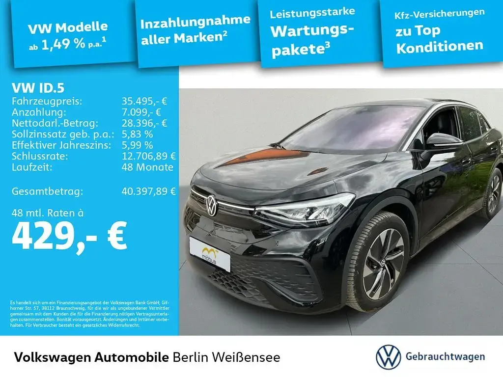 Gebraucht VW ID.5 Pro 210 kW (286 PS) 2024 Schwarz SUV