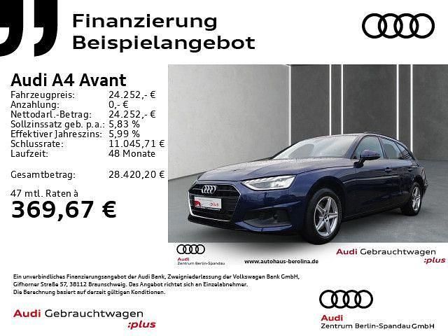 Blau Gebraucht 2021 Audi A4 Sport Kombi | 24.042 € (Fairer Preis) - Bild 1/4