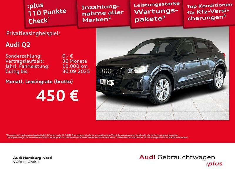 Manhattangrau metallic Gebraucht 2025 Audi Q2 Advanced Plus SUV | 34.930 € (Teuer) - Bild 1/3