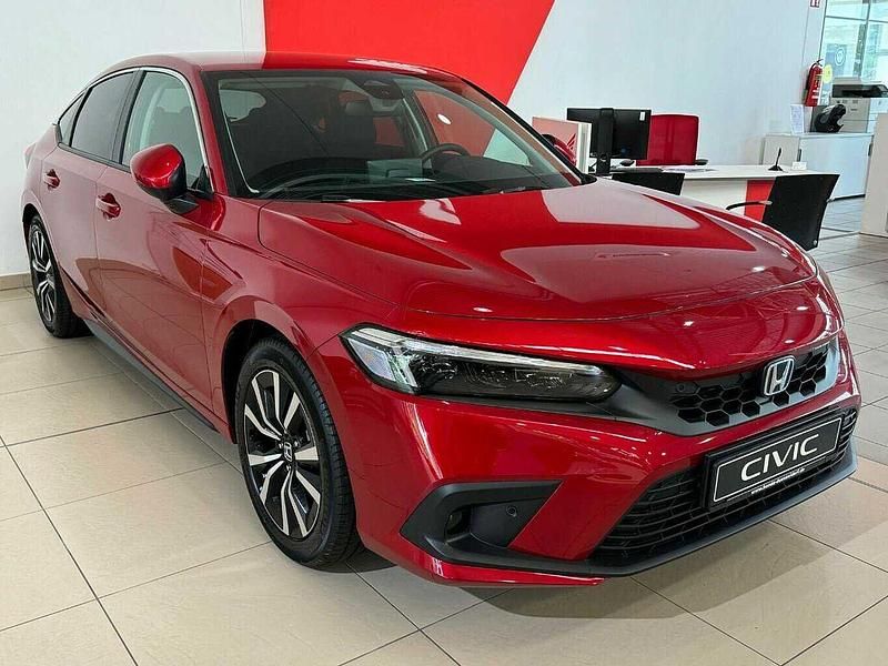 Premium crystal red Neu 2024 Honda Civic Elegance Limousine | 33.950 € (Guter Preis) - Bild 1/3