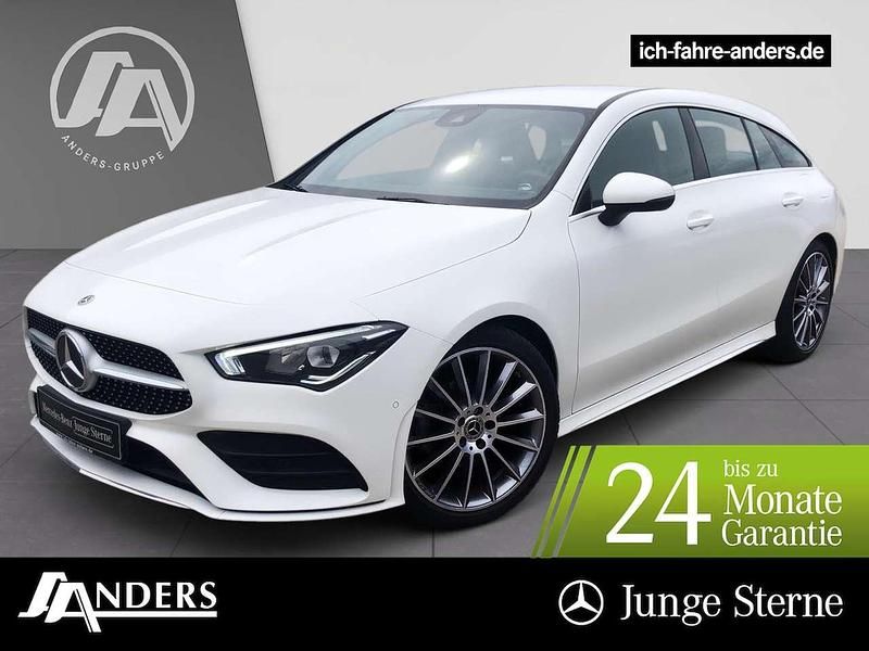 Polarweiss Gebraucht 2021 Mercedes CLA180 Shooting Brake AMG Kombi | 25.374 € (Guter Preis) - Bild 1/3