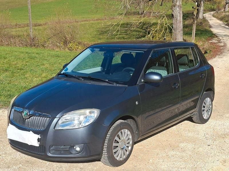 Grau Gebraucht 2008 Skoda Fabia Ambiente Limousine | 2.950 € (Fairer Preis) - Bild 1/4