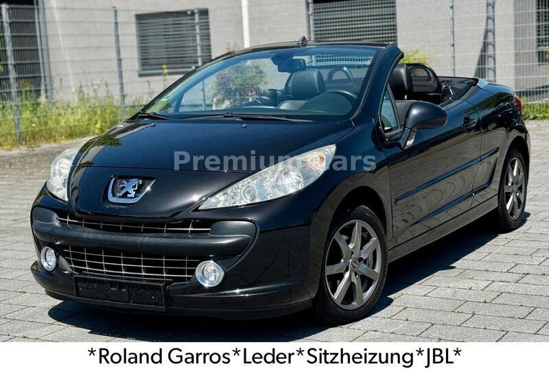 Schwarz Gebraucht 2008 Peugeot 207 CC Roland Garros Cabrio | 3.990 € (Fairer Preis) - Bild 1/4