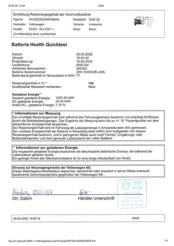 Gebraucht VW ID.4 Pro 210 kW (286 PS) 2025 Blue dusk metallic schwarz SUV