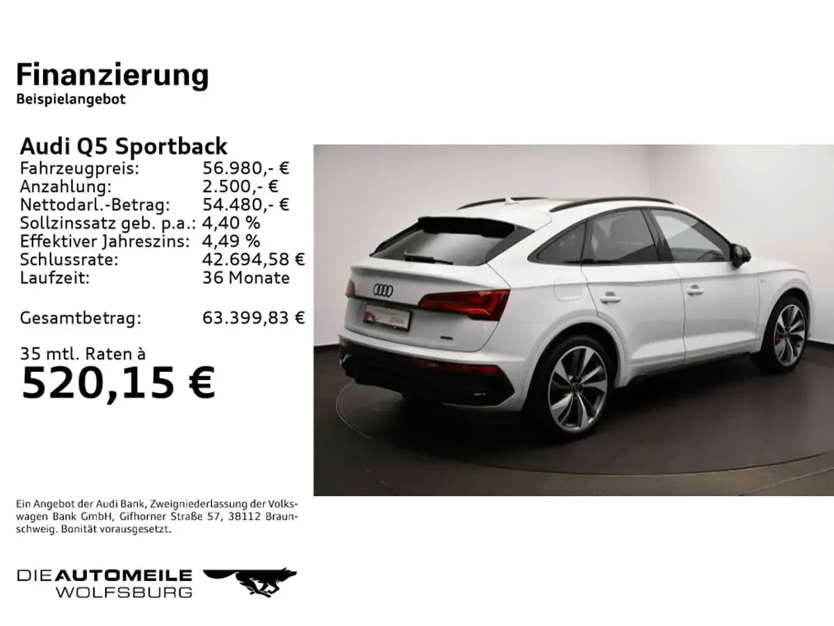 Gebraucht Audi Q5 S-Line 367 PS (269 kW) 2025 Gletscherweiß metallic SUV