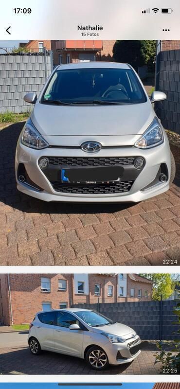 Silber Gebraucht 2018 Hyundai i10 Kleinwagen | 8.900 € (Fairer Preis) - Bild 1/4