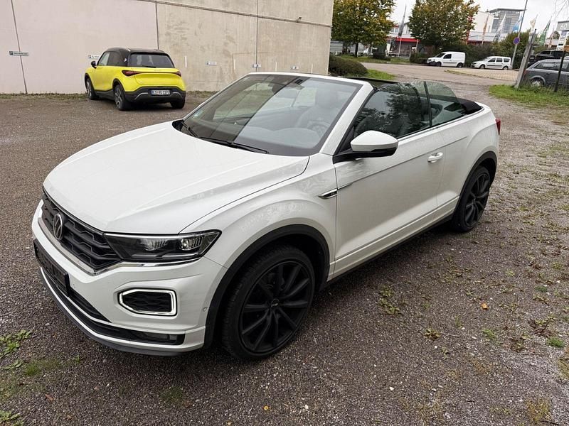 Weiß Gebraucht 2021 VW T-Roc Cabriolet R-line Cabrio | 20.999 € (Superpreis) - Bild 1/4