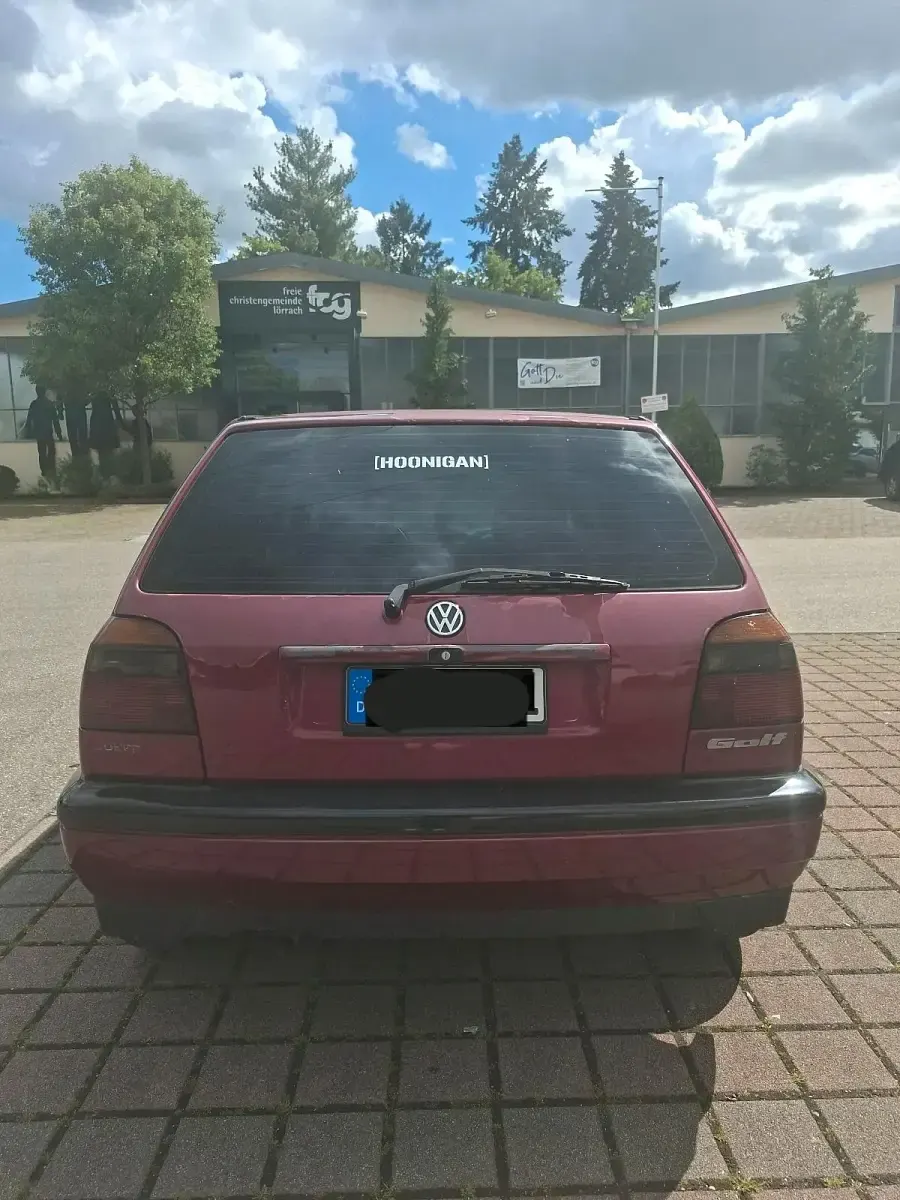 Gebraucht VW Golf III 75 PS (55 kW) 1997 Rot Kleinwagen