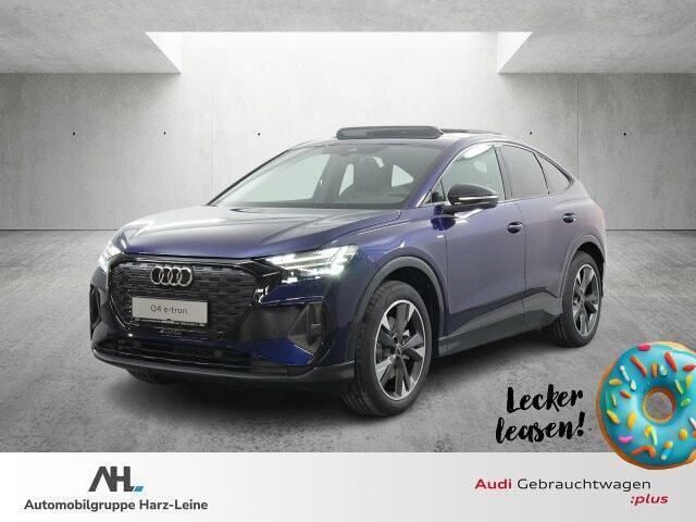 Blau Gebraucht 2024 Audi Q4 Sportback e-tron S-Line SUV | 51.974 € - Bild 1/4