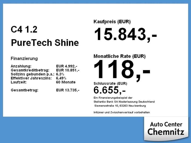 Gebraucht Citroën C4 PureTech 131 PS (96 kW) 2023 Blau Limousine