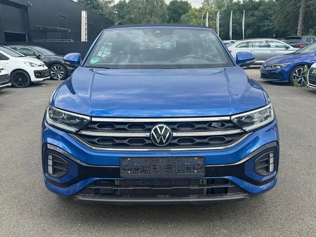 Gebraucht VW T-Roc Cabriolet R-line 150 PS (110 kW) 2023 Blau Cabrio