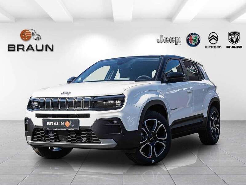 Snow white/dach volcano black Neu 2025 Jeep Avenger Summit SUV | 29.850 € (Teuer) - Bild 1/4