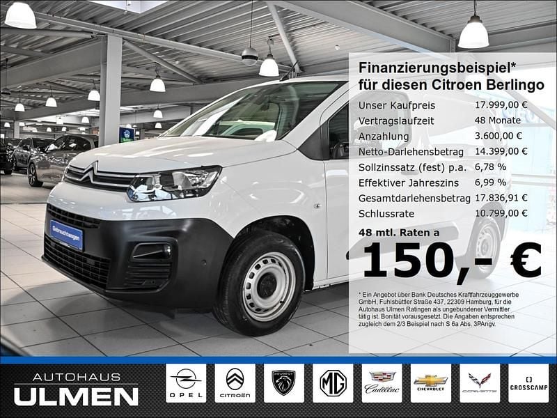 Weiss Gebraucht 2023 Citroën Berlingo PureTech Van / Kleinbus | 17.999 € - Bild 1/4