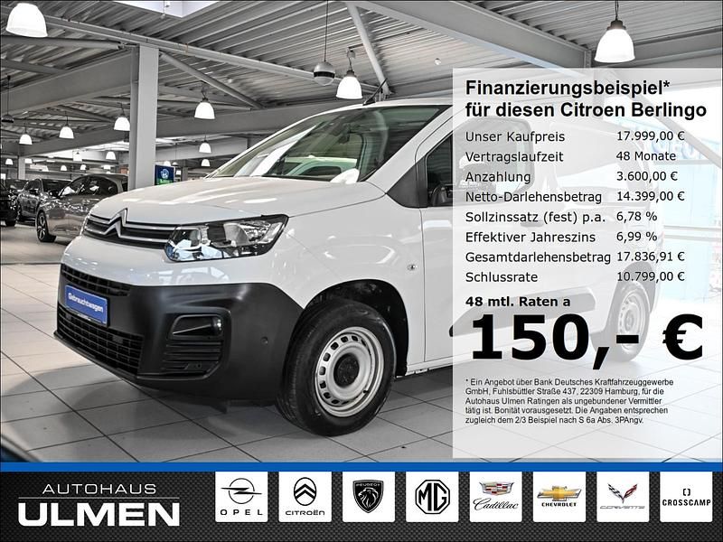 Weiss Gebraucht 2023 Citroën Berlingo PureTech Van / Kleinbus | 16.659 € - Bild 1/4