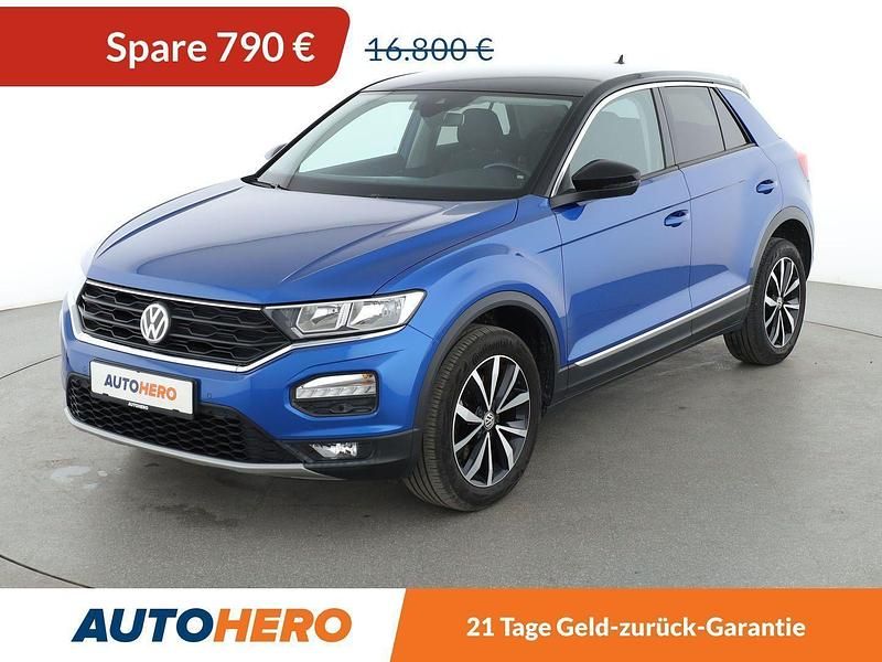 Blau Gebraucht 2018 VW T-Roc Style SUV | 16.010 € (Fairer Preis) - Bild 1/3