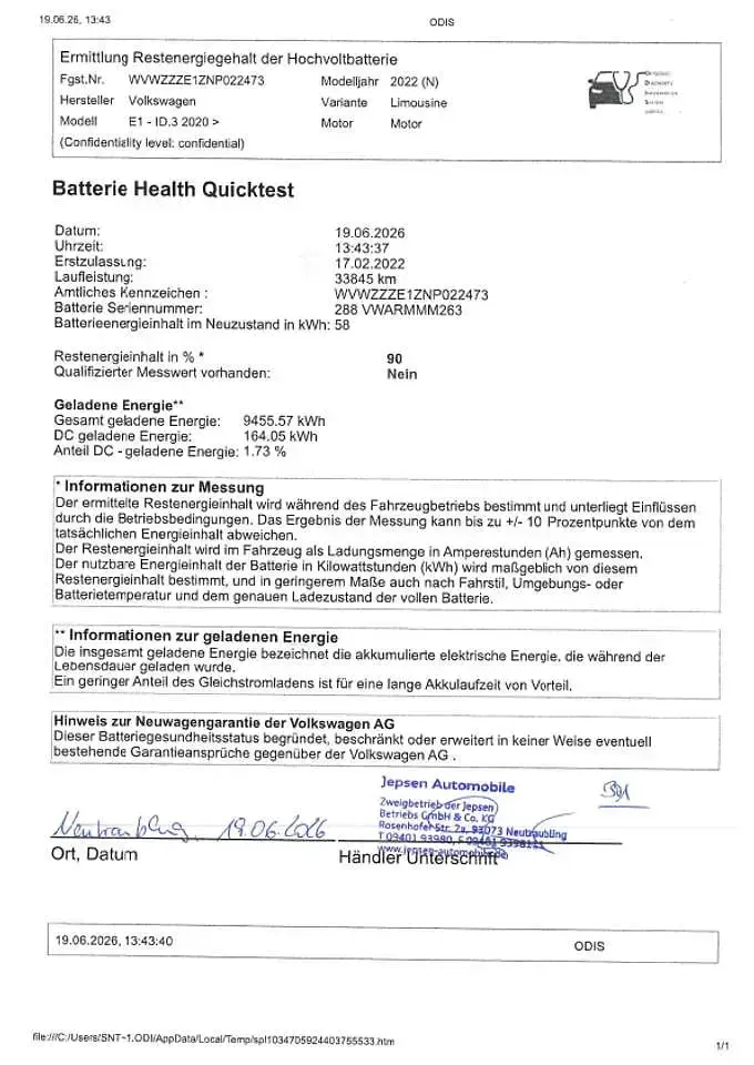 Gebraucht VW ID.3 Pro 106 kW (145 PS) 2022 Scale silver metallic schwarz Kleinwagen