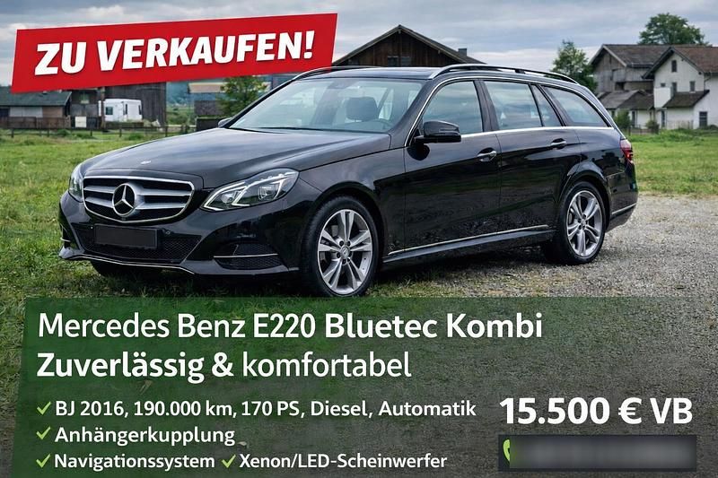 Gebraucht Mercedes E220 170 PS (125 kW) 2016 Schwarz Kombi