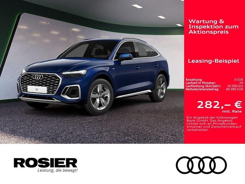 Blau / navarrablau Gebraucht 2025 Audi Q5 Sportback S-Line SUV | 48.980 € (Guter Preis) - Bild 1/3