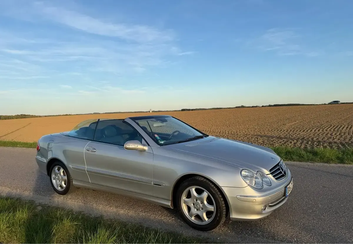 Gebraucht Mercedes CLK200 Avantgarde 163 PS (119 kW) 2003 Silber Cabrio