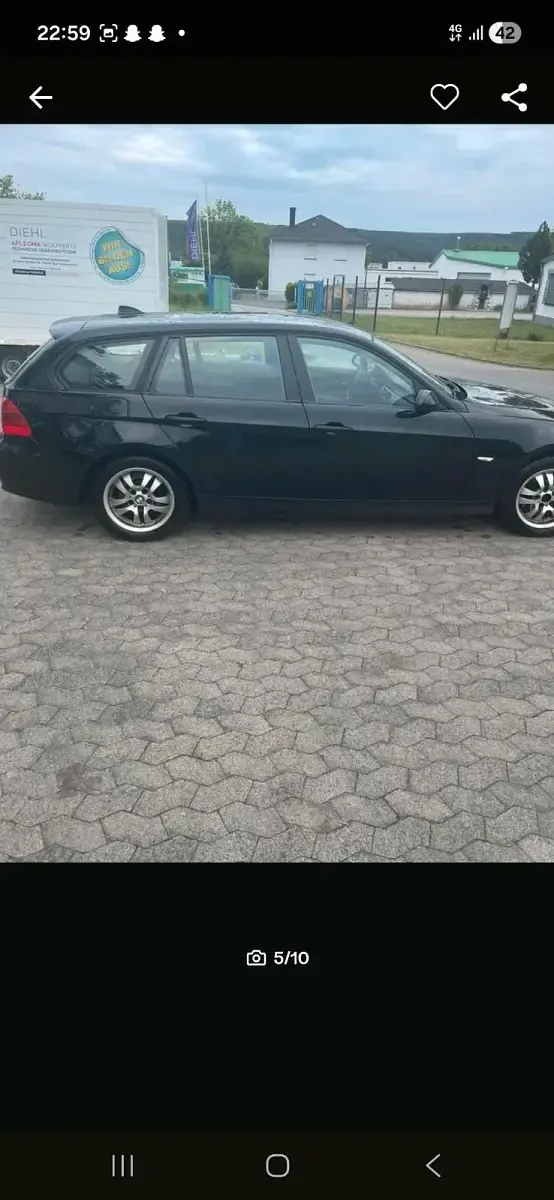 Gebraucht BMW 320 150 PS (110 kW) 2007 Schwarz Kombi