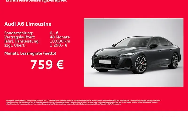 Neu Audi A6 Ambiente 367 PS (269 kW) 2026 Grau Limousine