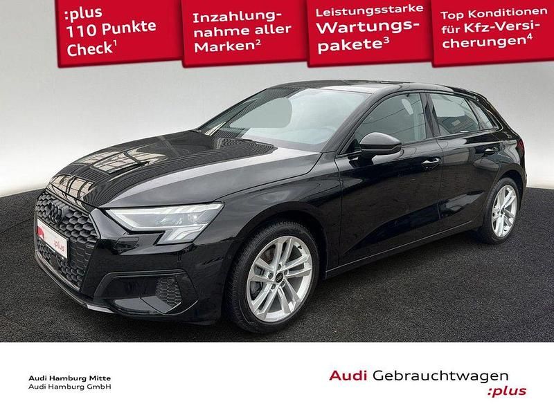 Schwarz Gebraucht 2022 Audi A3 Sportback Advanced Limousine | 24.880 € (Guter Preis) - Bild 1/3