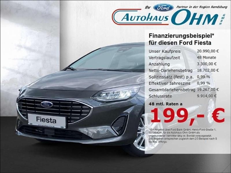 Grau Gebraucht 2023 Ford Fiesta Titanium Kleinwagen | 20.990 € (Etwas zu teuer) - Bild 1/3