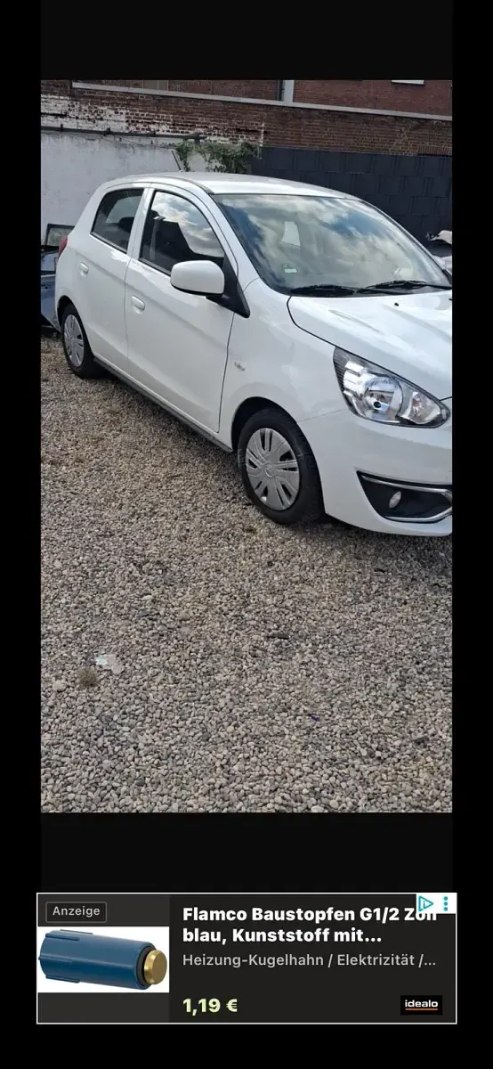 Gebraucht Mitsubishi Space Star 71 PS (52 kW) 2018 Weiß Kleinwagen