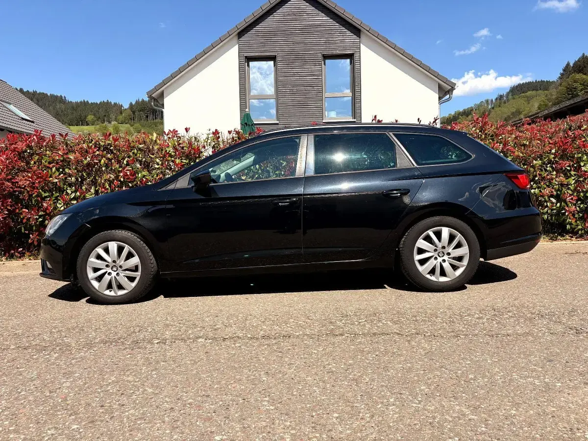 Gebraucht Seat Leon ST Reference 110 PS (80 kW) 2014 Schwarz Kombi