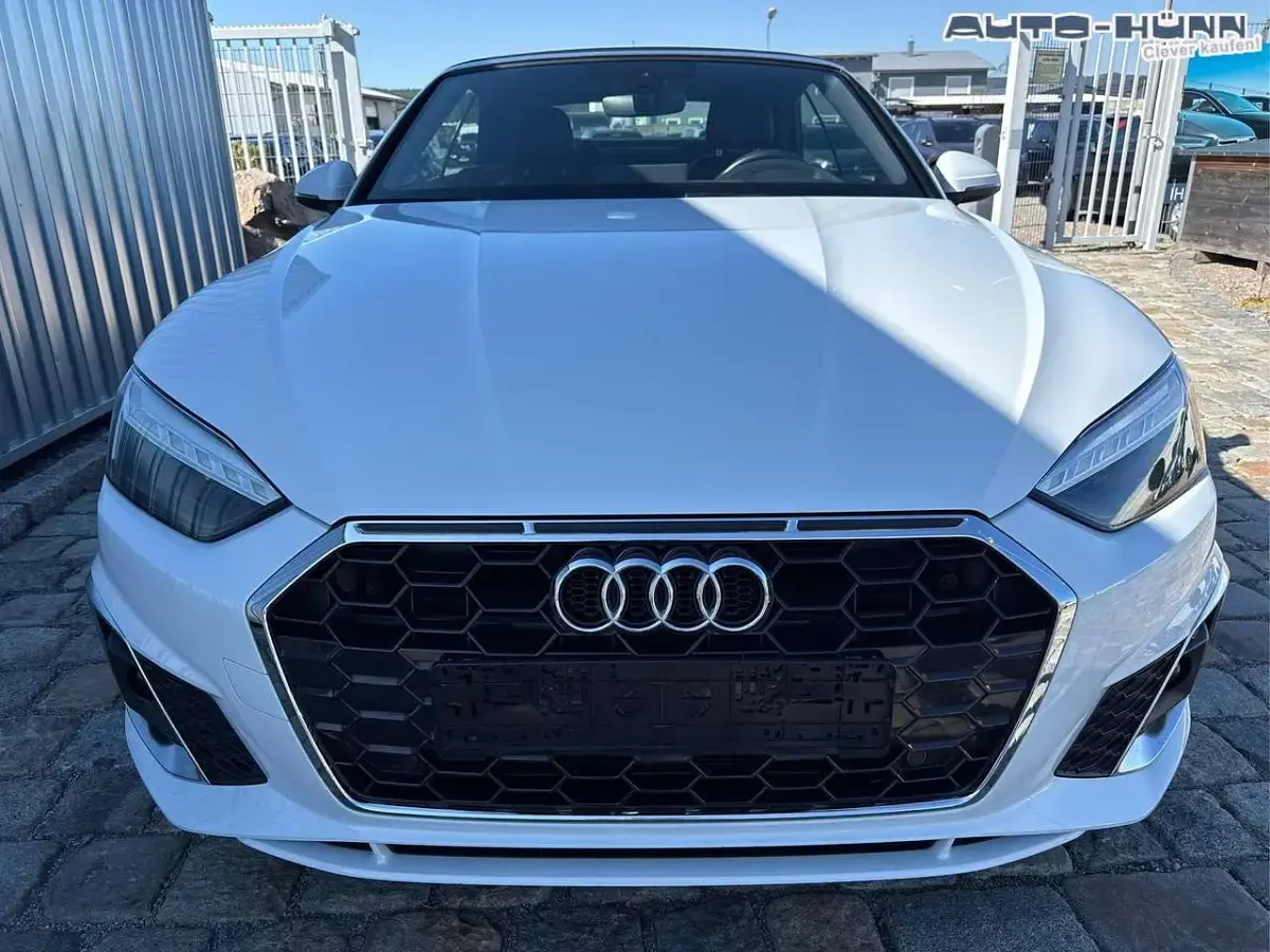 Gebraucht Audi A5 Cabriolet S-Line 190 PS (139 kW) 2020 Weiß Cabrio