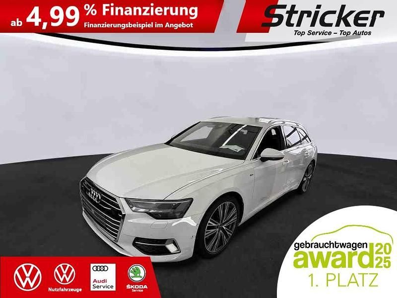 Gletscherweiß metallic (metallic) Gebraucht 2022 Audi A6 S-Line Kombi | 40.949 € (Superpreis) - Bild 1/3