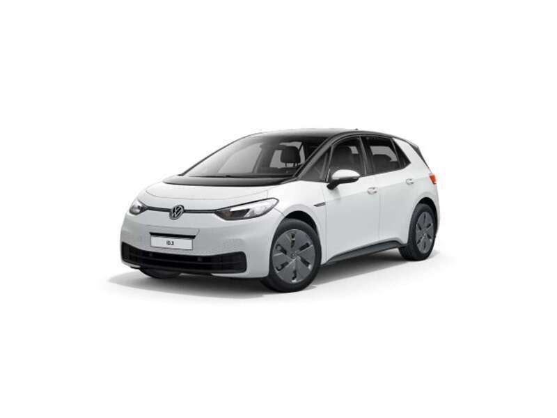 Gletscherweiß metallic/schwarz Gebraucht 2021 VW ID.3 Pure Kleinwagen | 19.990 € (Guter Preis) - Bild 1/4