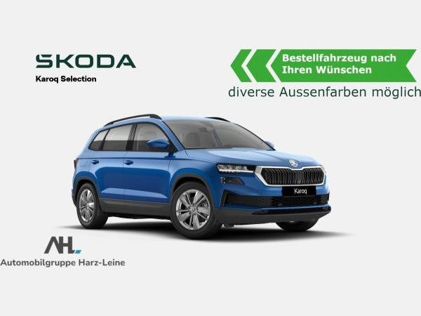 Blau (diverse lackierungen möglich) Gebraucht 2024 Skoda Karoq Selection SUV | 30.090 € (Guter Preis) - Bild 1/3